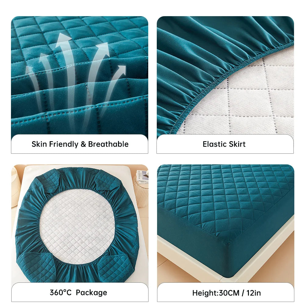 Thick 3D Air Fabric Waterproof Mattress Protector