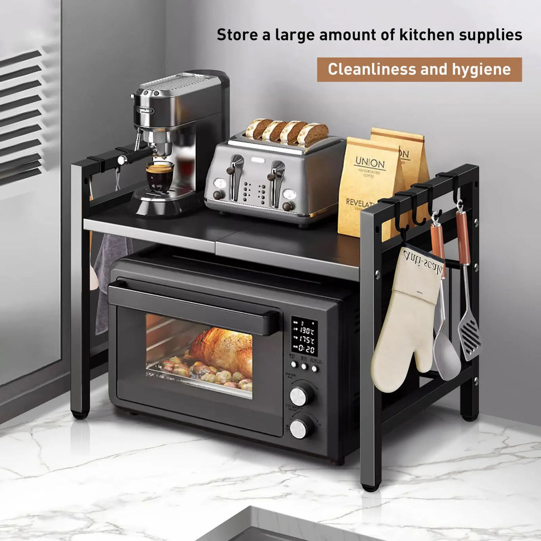 Microwave Shelf Organizer
