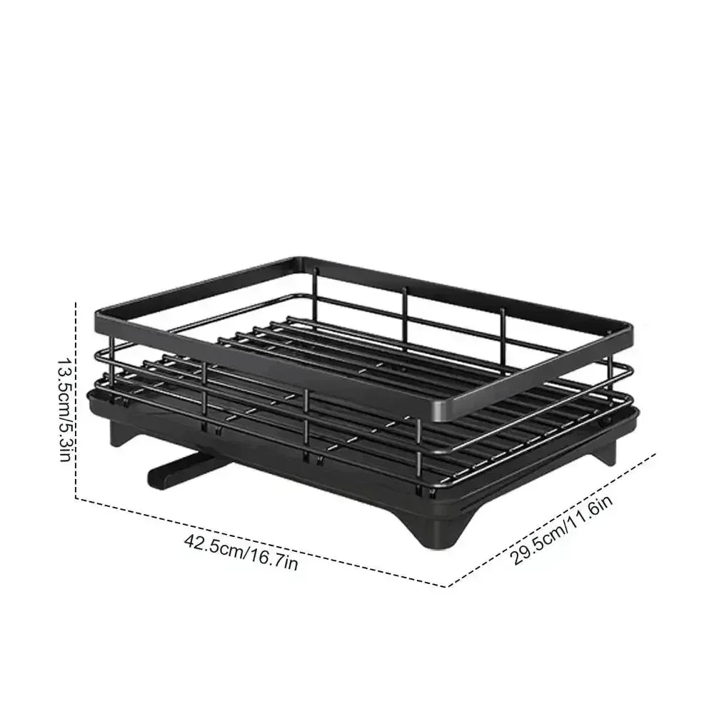 Dish Drying Rack with Drainboard