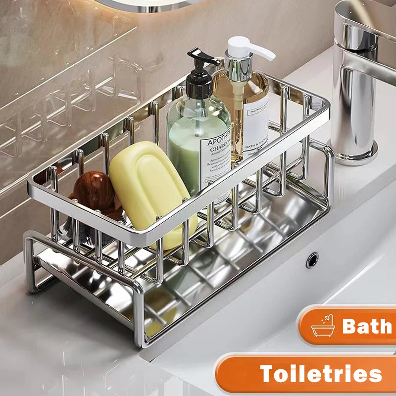 Multifunctional Stainless Steel Sink Organizer