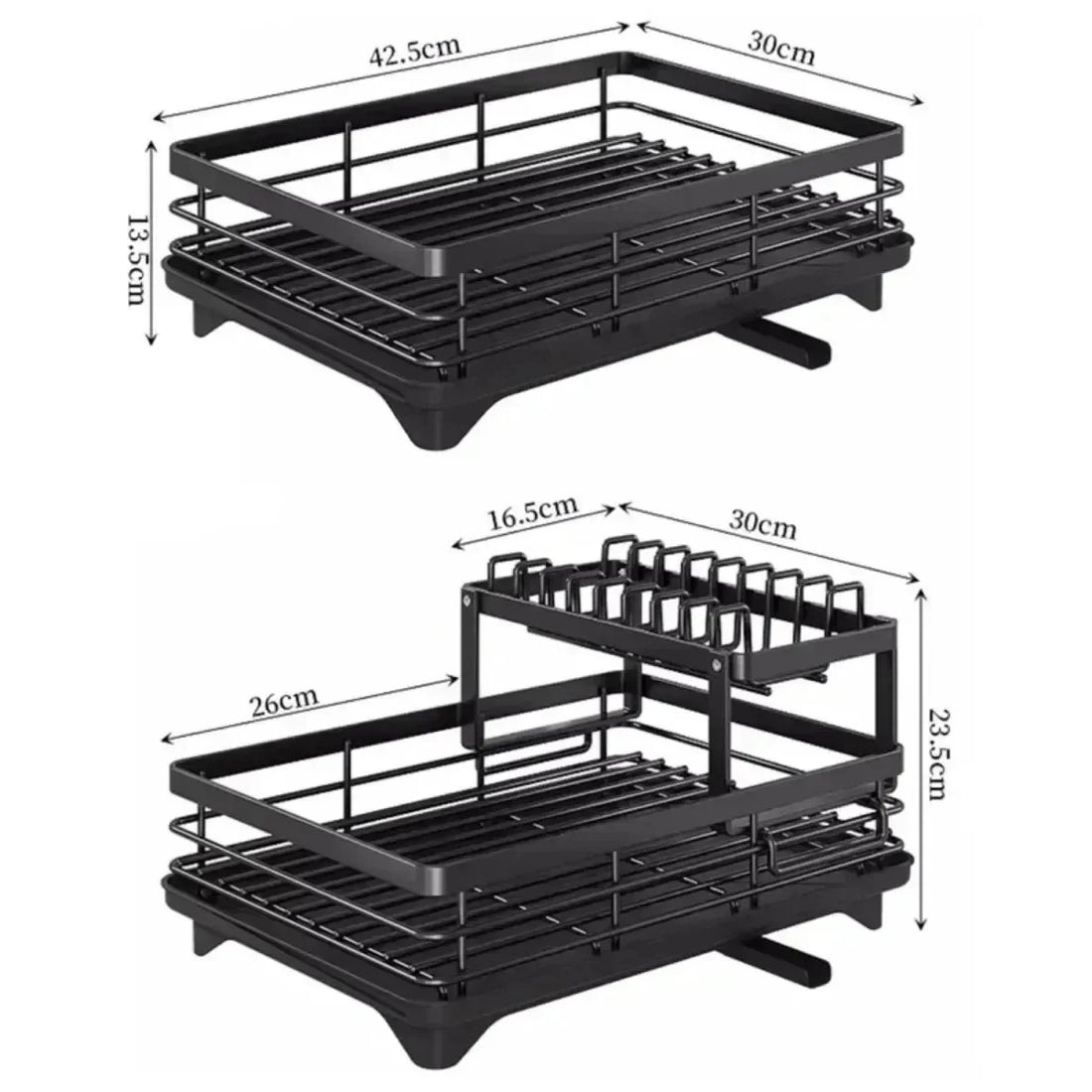 Dish Drying Rack with Drainboard
