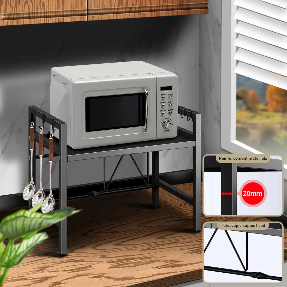 Microwave Shelf Organizer