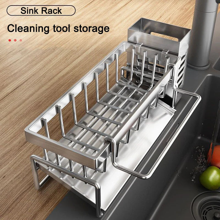 Multifunctional Stainless Steel Sink Organizer