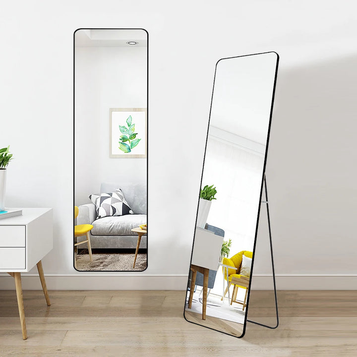Breeins Modern Full-Length Rectangular Metal Frame Mirro