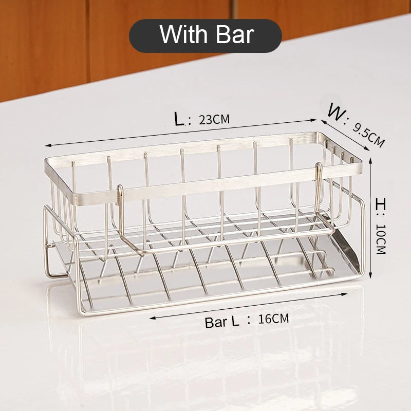 Multifunctional Stainless Steel Sink Organizer
