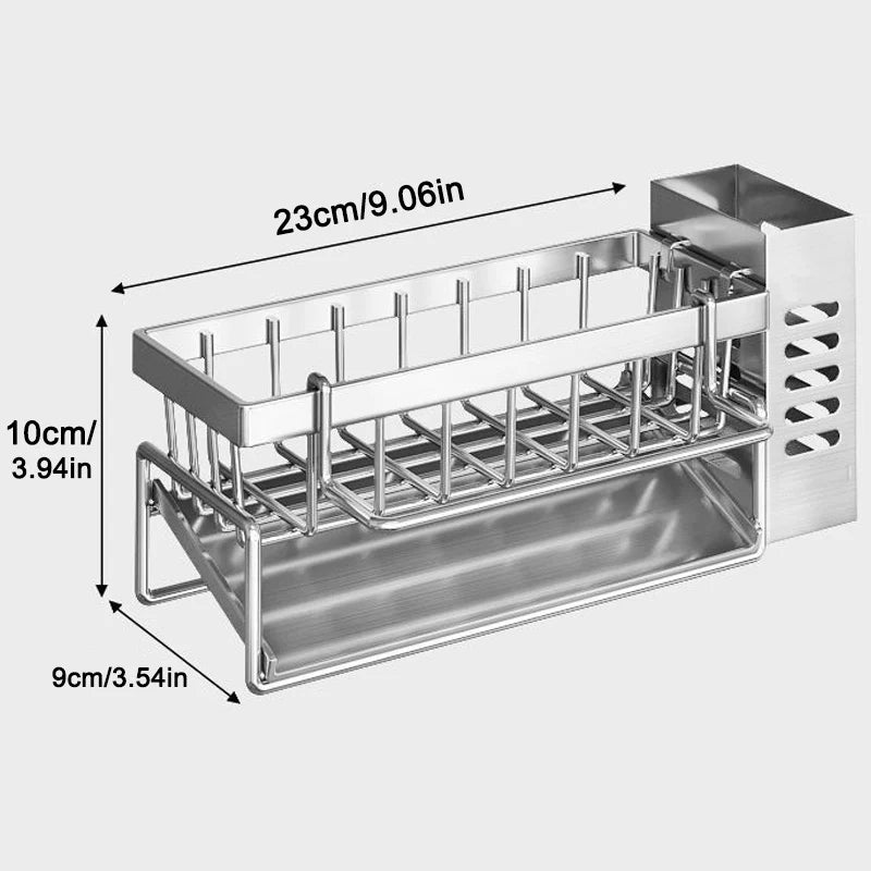 Multifunctional Stainless Steel Sink Organizer